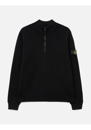 Half Zip Waffle Knit