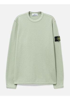 Mesh Stitch Organic Cotton Fleece Crewneck Sweatshirt