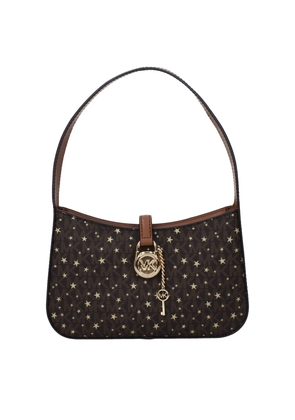 Michael Kors Brown Fabric Handbag