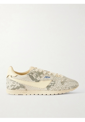 Autry - Windspin Snake-effect Suede Sneakers - Animal print - IT35,IT36,IT37,IT38,IT39,IT40,IT41,IT42