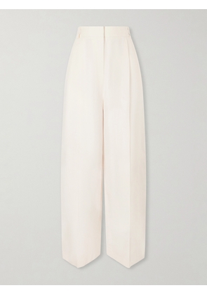Loro Piana - Lodger Linen And Wool-blend Wide-leg Pants - Off-white - IT36,IT38,IT40,IT42,IT44,IT46,IT48