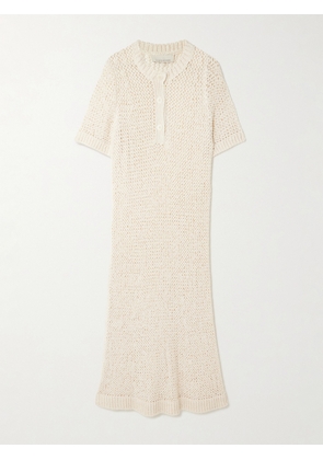 LIBEROWE - Ollie Open-knit Maxi Dress - Ecru - small,medium,large