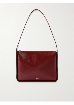 KHAITE - Lori Textured-leather Shoulder Bag - Burgundy - One size