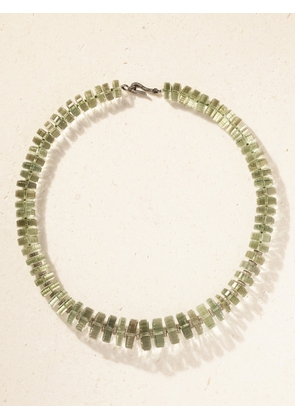 Ileana Makri - Aura 18-karat White Gold, Sterling Silver, Amethyst And Diamond Necklace - Green - One size