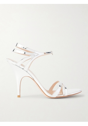 Gianvito Rossi - Mirrored Leather Sandals - Silver - IT36,IT36.5,IT37,IT37.5,IT38,IT38.5,IT39,IT39.5,IT40,IT40.5,IT41,IT41.5,IT42