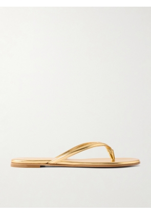 Gianvito Rossi - Calypso Metallic Leather Sandals - Gold - IT35,IT36,IT36.5,IT37,IT37.5,IT38,IT38.5,IT39,IT39.5,IT40,IT40.5,IT41,IT41.5,IT42