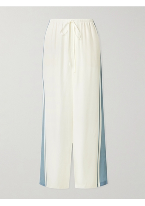 SIR. - Lilou Striped Silk Wide-leg Pants - White - 00,0,1,2,3,4