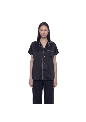 Open Back Oversized Pajama Top