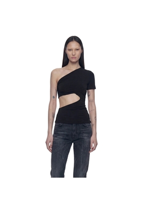 One Shoulder Wrap Top