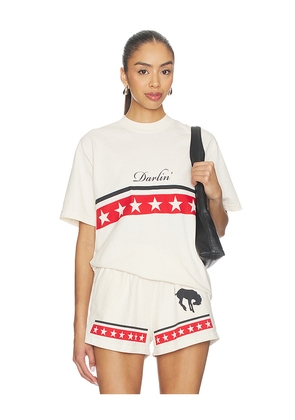 Darlin Spangled Tee in Ivory. Size XS. Also in L, XL, S, M.