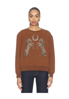 ALLSAINTS Luck Pippa Sweater in Cognac. Size XS. Also in S, M, L.