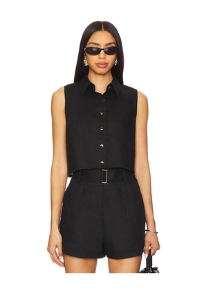 HEVRON Katja Top in Black. Size M. Also in L, XL.