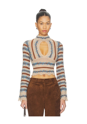 Free People x REVOLVE Bali Brooke Sweater in Cream. Size XS. Also in M.