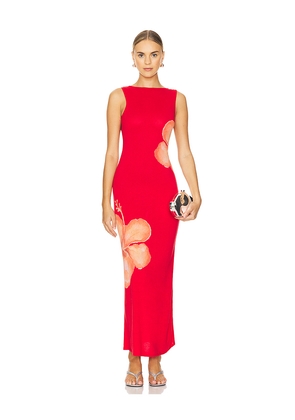 Lovers and Friends Vicenta Maxi Dress in Red. Size M. Also in XS, S, L, XXS.