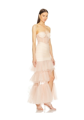 Michael Costello x REVOLVE Lily Gown in Nude. Size XL. Also in M.