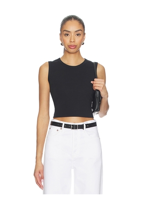 LESET Nando Sleeveless Crew in Black. Size XS. Also in S, M, L.