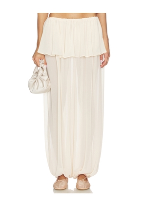 Lovers and Friends Kenny Pant in Cream. Size XXS. Also in XS, S, M, L, XL.