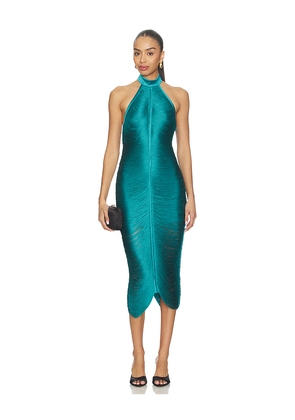 NBD Nargis Midi Dress in Teal. Size XXS. Also in XS, S, M, L, XL.