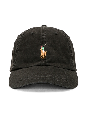 Polo Ralph Lauren Sports Cap in Black.