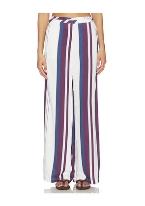 MADISON THE LABEL Rowena Pant in White,Wine. Size XS. Also in S, M, L.