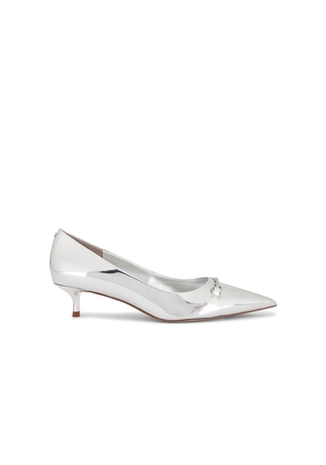 Sam Edelman Kaya Mini Heel in Metallic Silver, grey. Size 6.5. Also in 8.