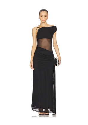 Runaway The Label Naelle One Shoulder Maxi Dress in Black. Size S. Also in XS.