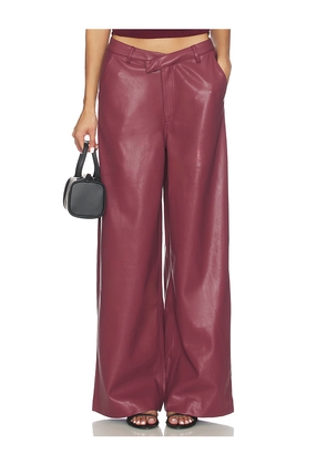 SOVERE Vice Pant in Burgundy. Size S. Also in M.