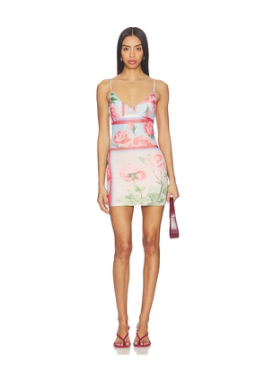 Tiger Mist Julianna Mini Dress in Pink, Baby Blue. Size S. Also in XS, M, L, XL.