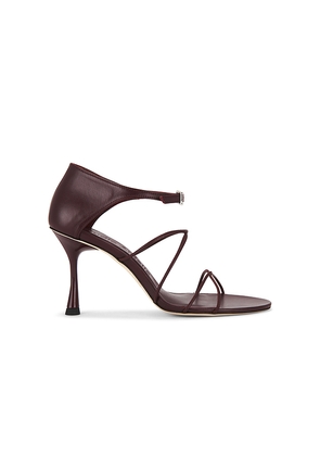 Studio Amelia Greta 90 Sandal in Wine. Size 37. Also in 38, 39, 40.