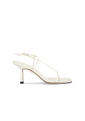 Studio Amelia Cross Front 70 Heel in Cream. Size 37. Also in 38, 39, 40, 41.