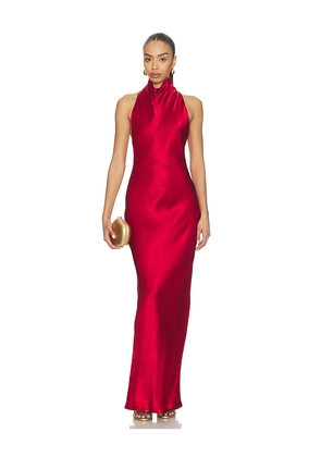 SNDYS Nara Maxi Dress in Red. Size XXS. Also in L, M, S, XL, XS, XXL.