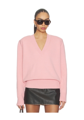 SEROYA Sylvie Sweater in Pink. Size XXS. Also in XS, S, M, L.