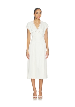 Sleeper The Genus Rosa Satin Dress in Ivory. Size XS. Also in L, M, S, XL.