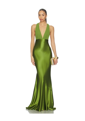 retrofete Fig Dress in Green. Size XS. Also in S, M, L, XL.