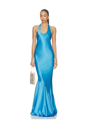 retrofete Alison Dress in Blue. Size XXS. Also in L, M, S, XL, XS.