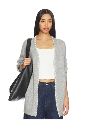 W. Cashmere Jessamine Midi Cardigan in Grey. Size S. Also in XS, M, L.
