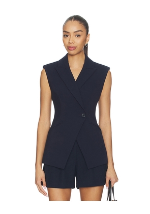 Veronica Beard Ciel Vest in Navy. Size 00. Also in 0, 10, 2, 4, 6, 8.
