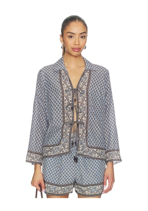 Veronica Beard Eva Top in Blue. Size 00. Also in 0, 2, 4, 6, 8, 10.