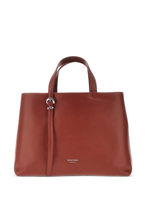 Emporio Armani leather tote bag - Red