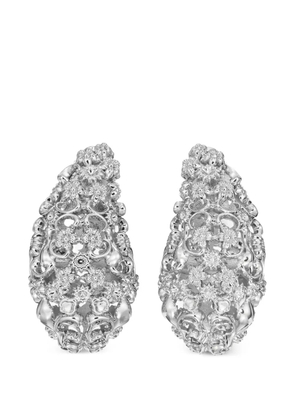 Tory Burch filigree pierced earrings - Silver