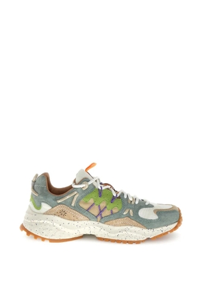 FLOWER MOUNTAIN nubuck leather sneakers - Blue