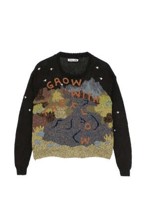 STORY mfg. graphic knitted jumpers - Black