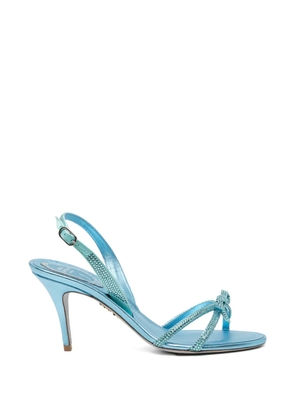 René Caovilla 80mm embellished sandals - Blue