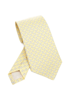 Ferragamo printed tie - Yellow