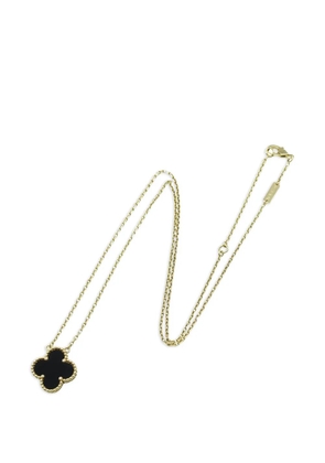 Van Cleef & Arpels Pre-Owned 2010s Vintage Alhambra onyx necklace - Gold
