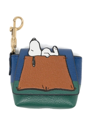 Anya Hindmarch x Peanuts Snoopy ear-pod pouch - Blue