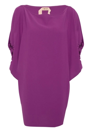 Nº21 draped mini dress - Purple