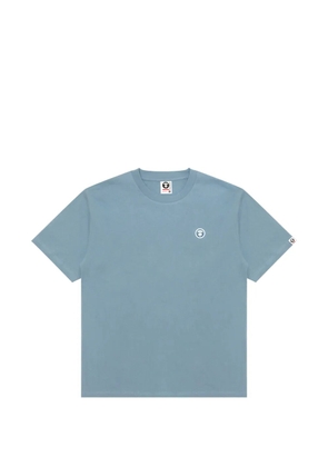 AAPE BY *A BATHING APE® round-neck logo T-shirt - Blue