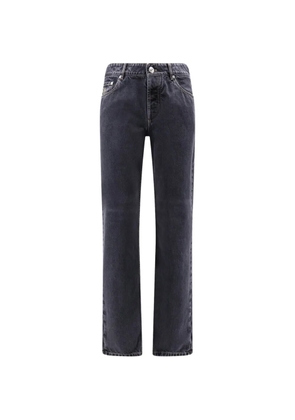 Brunello Cucinelli embroidered five pockets jeans - Grey