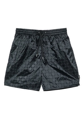SANDRO drawstring-fastening patterned swim shorts - Grey